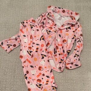 Cozy Pink Halloween Pajamas